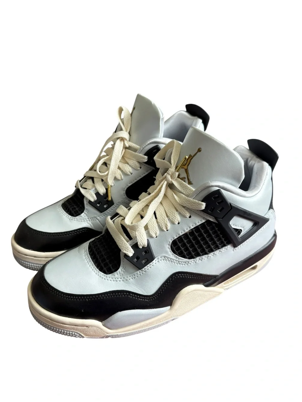 Jordan 4 Retro "Platinum Gold" GS size 6Y. - Picture 2 of 9